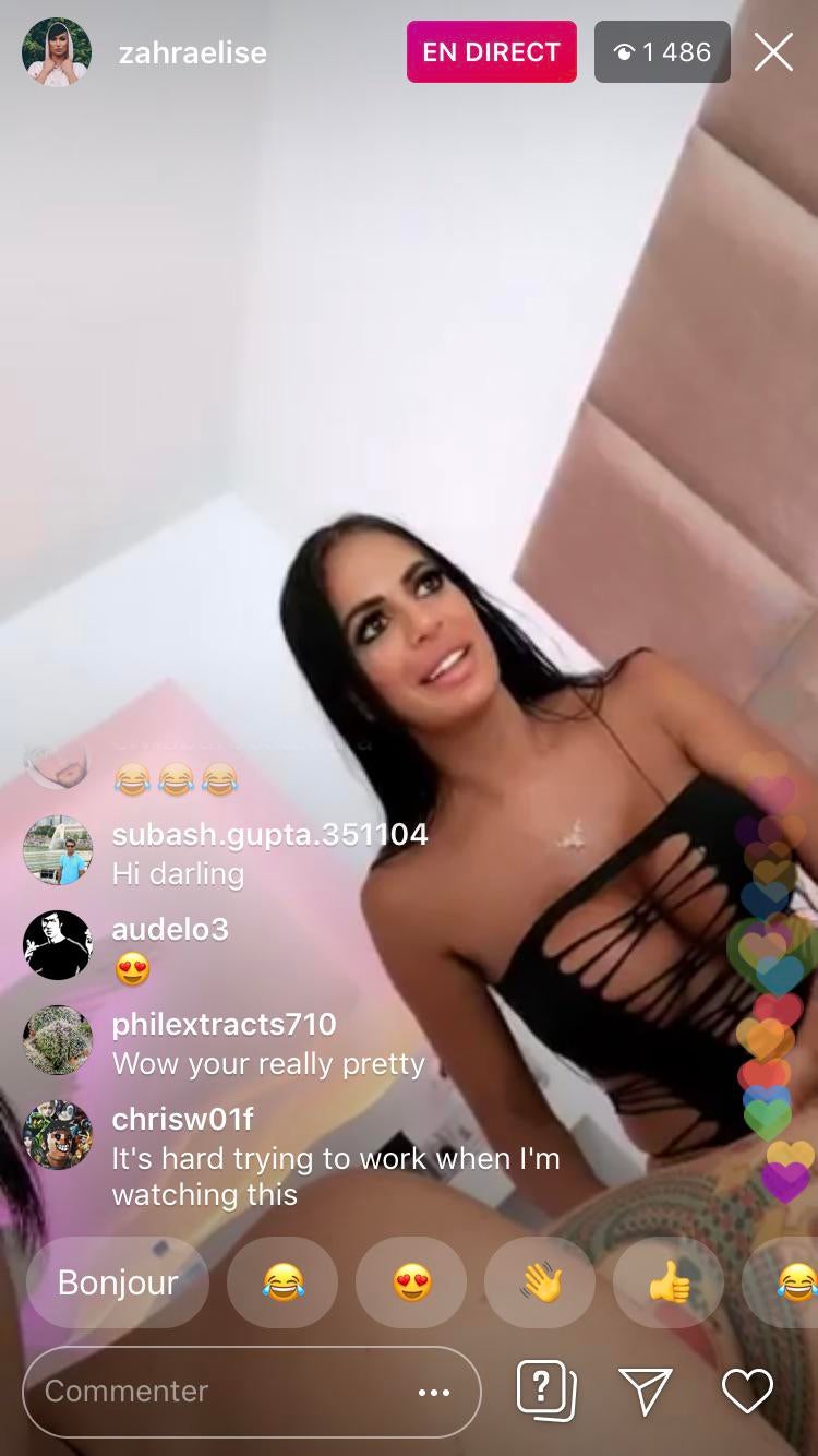 Hey guys she was on live on Instragram a couple