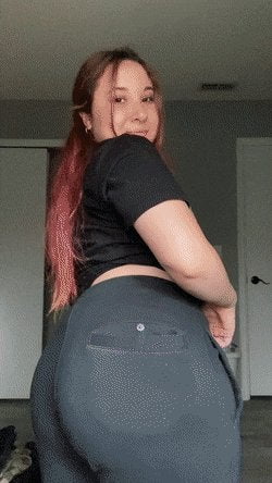 showing off my booty on a lazy saturday