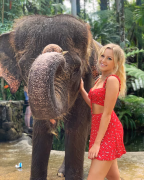Made a friend in Bali  
Fun fact: Did you know that elephants pregnancy lasts 18...