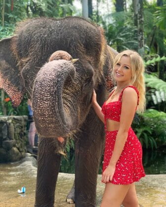 Made a friend in Bali  
Fun fact: Did you know that elephants pregnancy lasts 18...