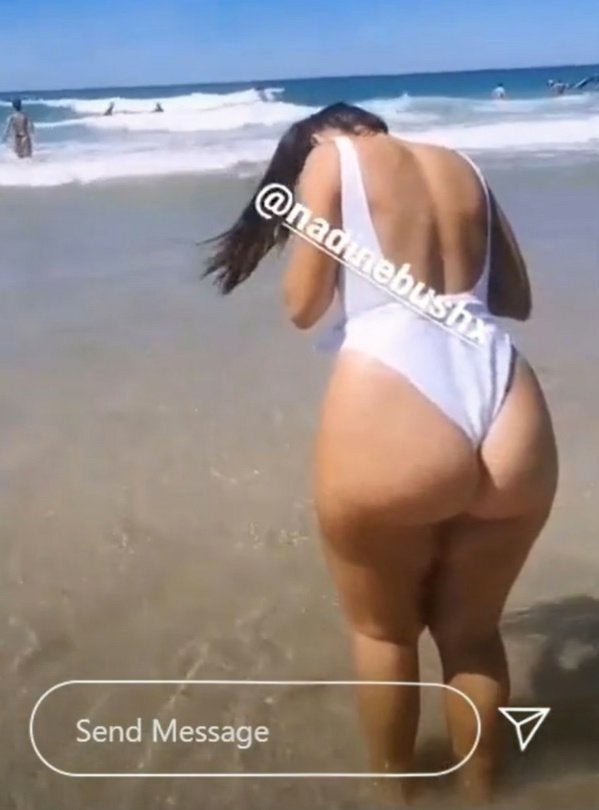 Thicker Phat ass bursting out her one piece