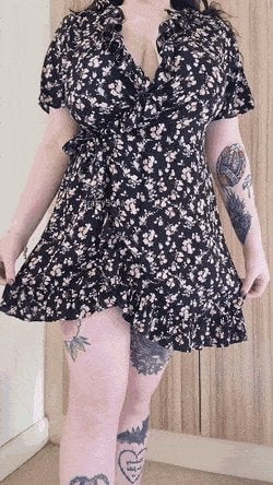 Im excited to show you whats under my dress