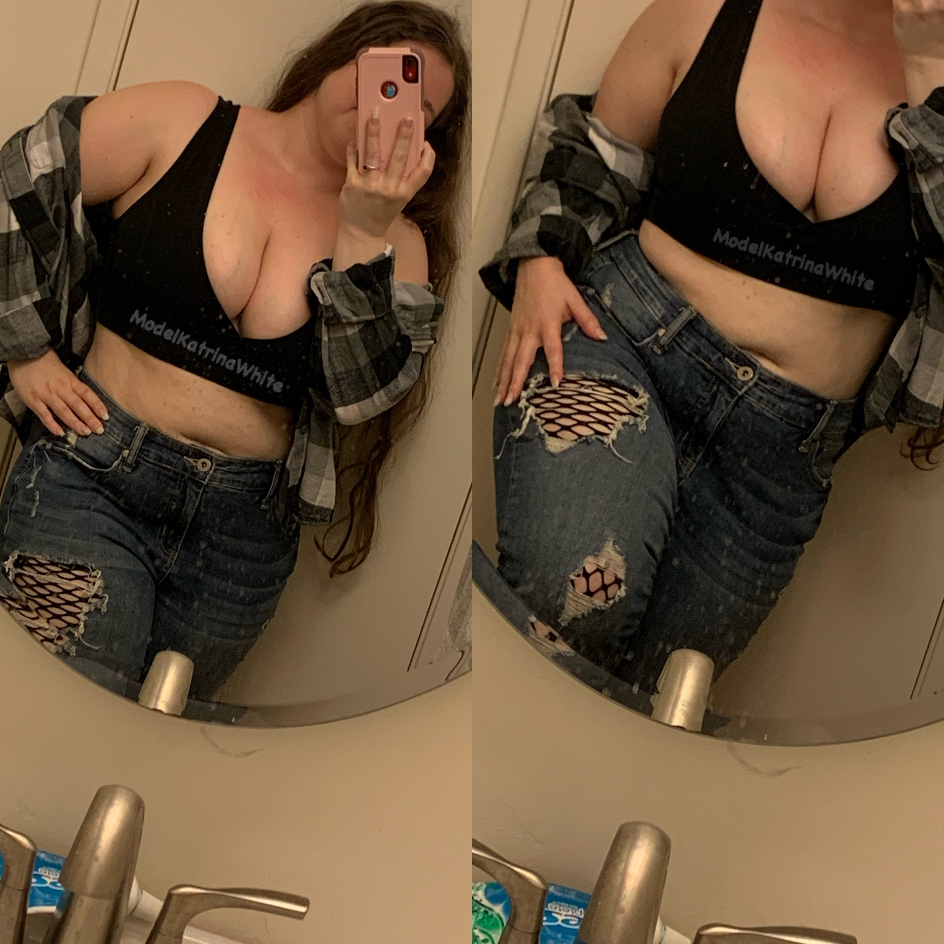 Ripped jeans fishnets and a terribly dirty mirror 2