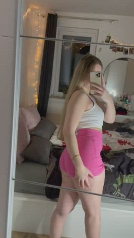 do i look cute with my pink shorts for you