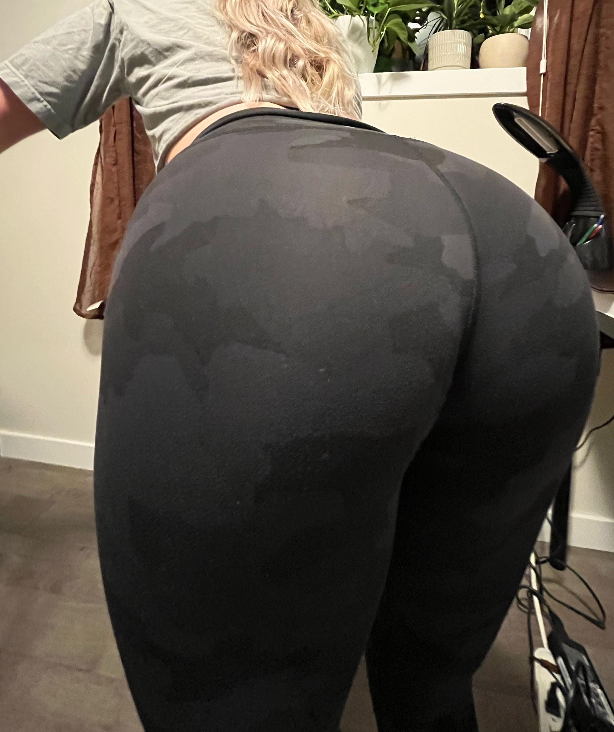 My yoga pants show everything Thick White Girls