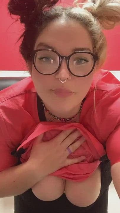 Snuck away to share some work titties with you