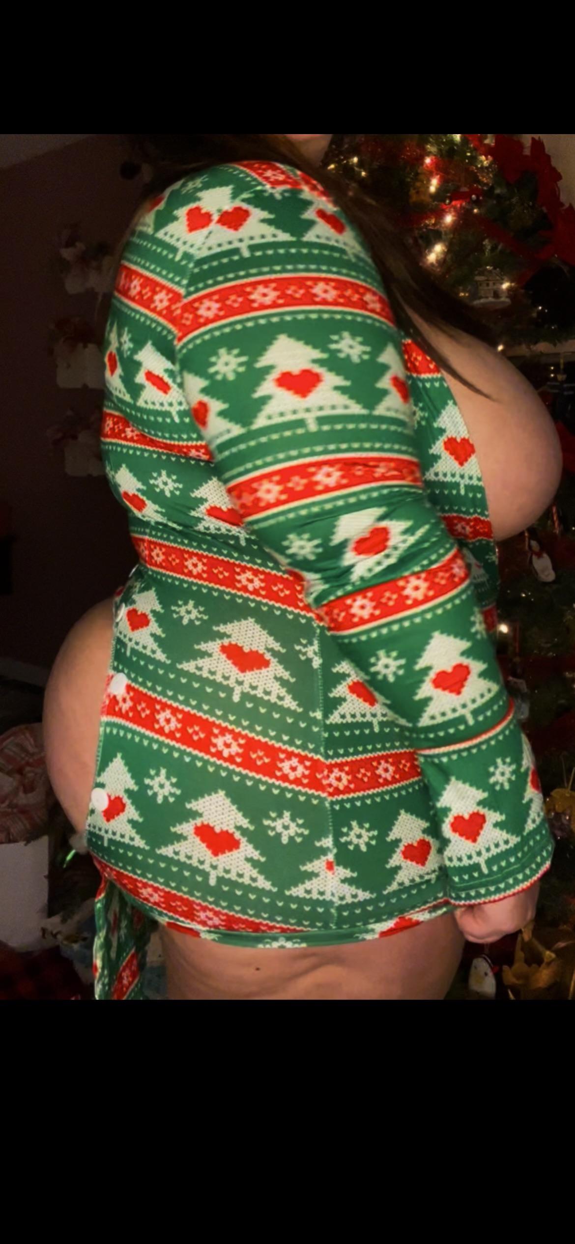 Thicker All the curves popping out in my Christmas PJs