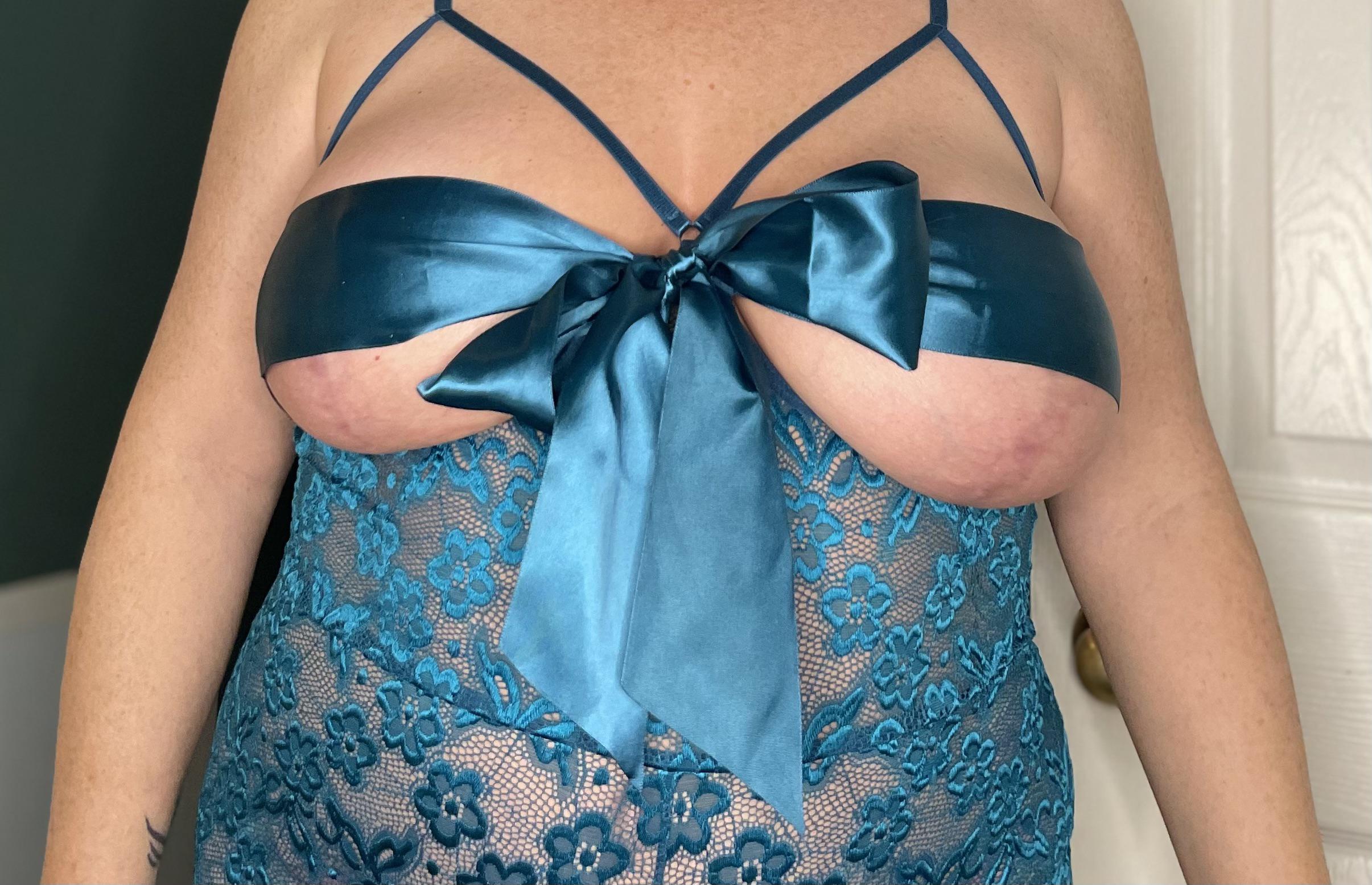 Would you unwrap my tits and then fuck me hard