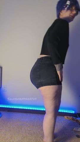 PAWG A lot of ass contained within these shorts