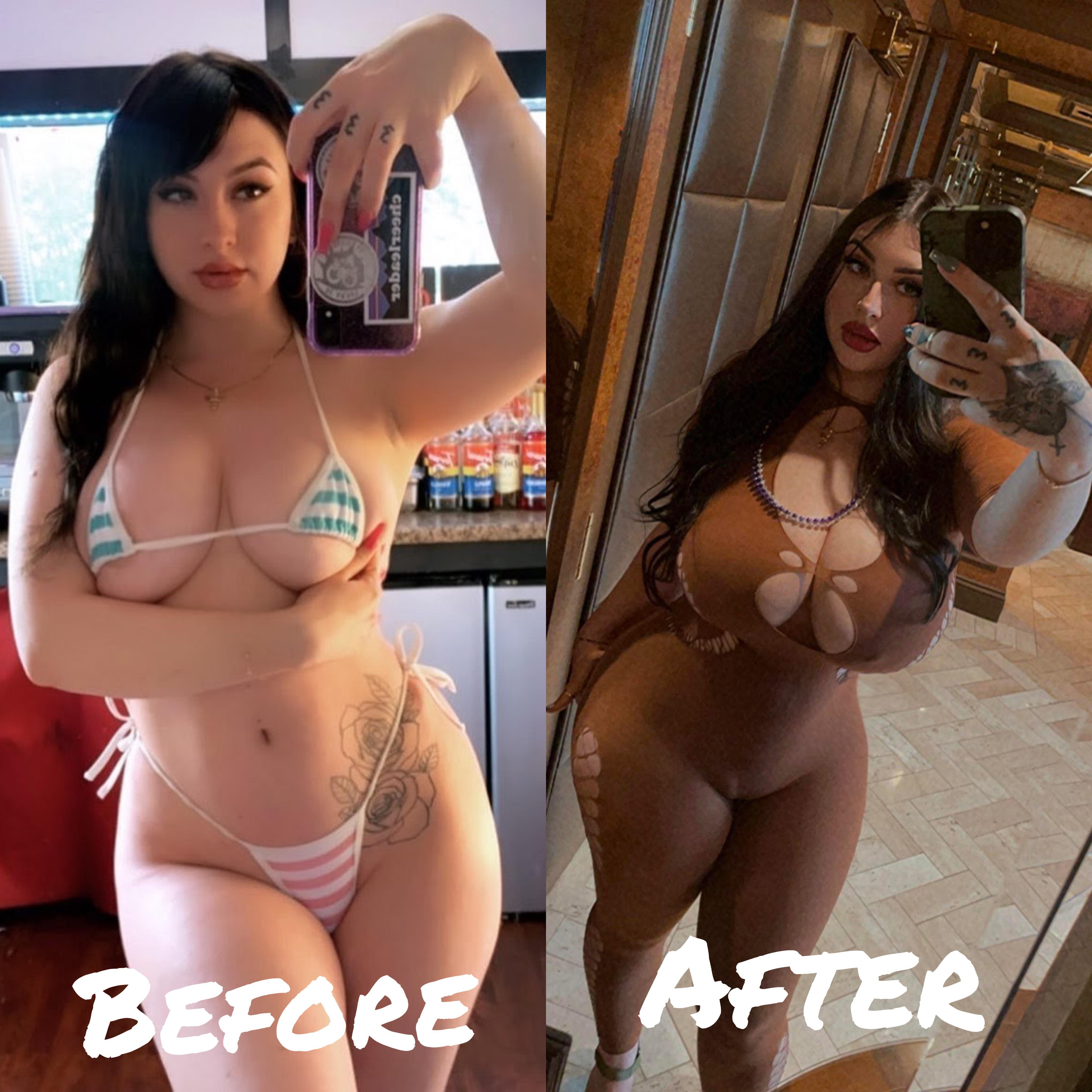 Capbarista Before and after PAWG