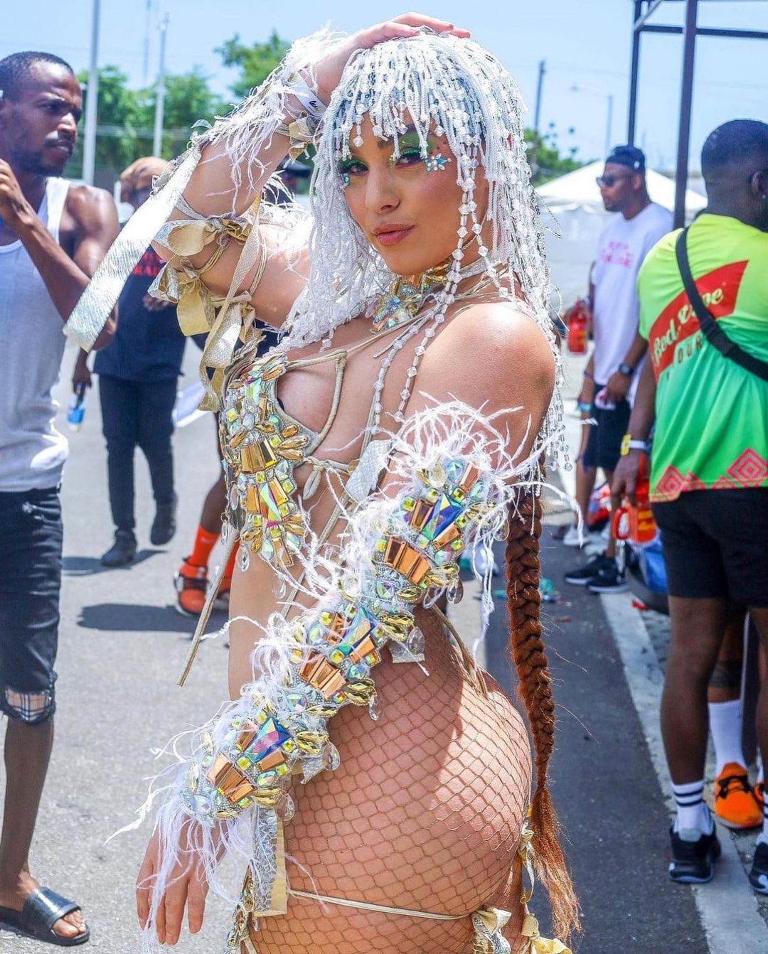 Posing on the carnival road Centaur Girls