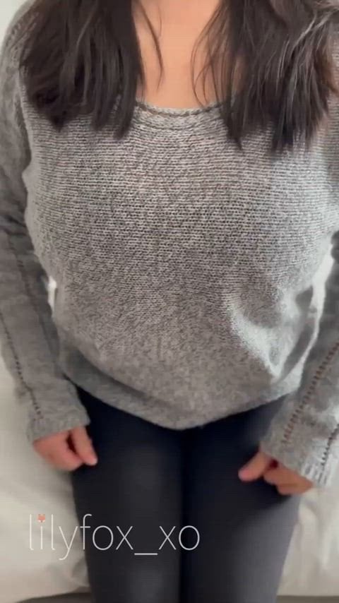 Thicker My sweater does a good job at hiding them