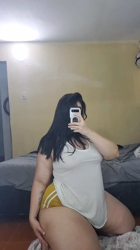 I love being in front of the mirror, I get very naughty