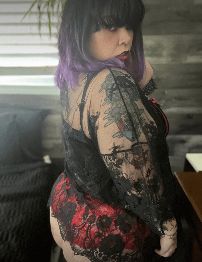 Thicker Black and Red Lace