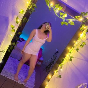 I wish you could feel my soft body wearing just this dress and nothing else