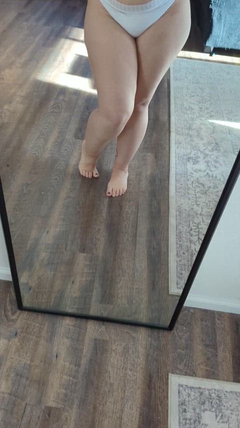 Something so innocent about white panties Thick White Girls