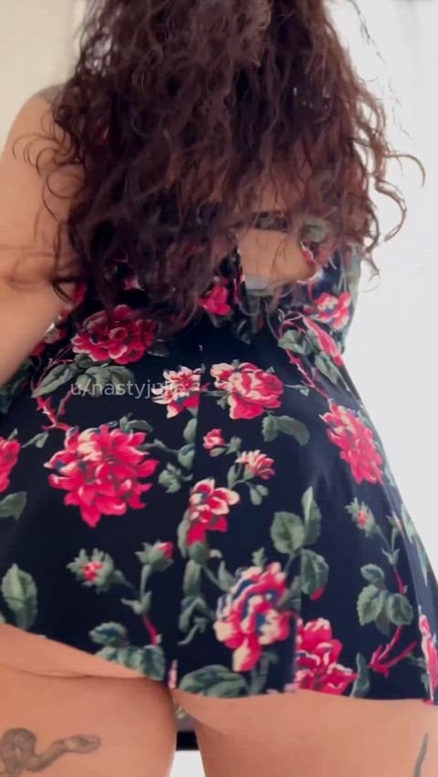 You can peak under my dress today Thick White