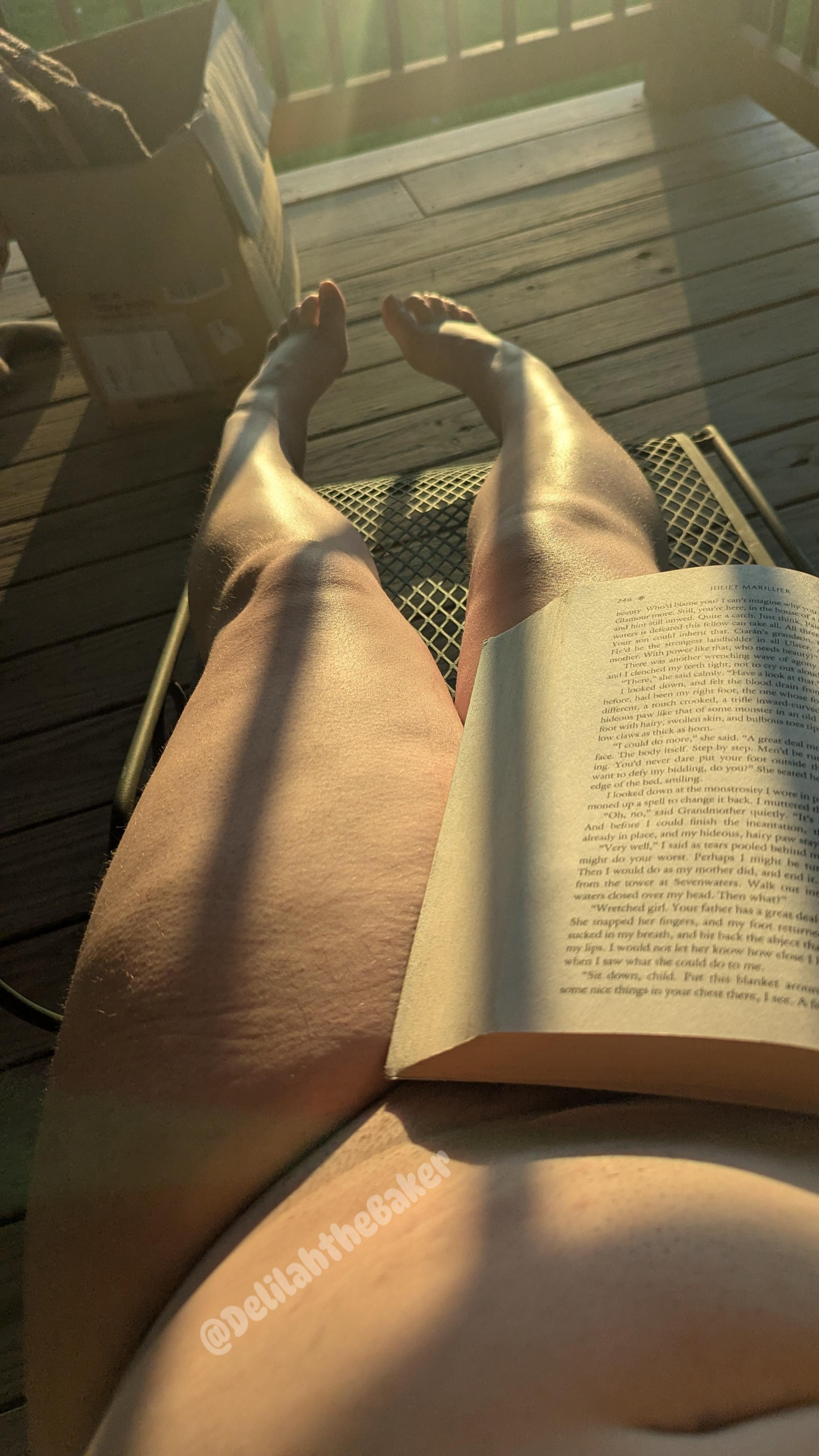 Thicker Ending my day with a good book