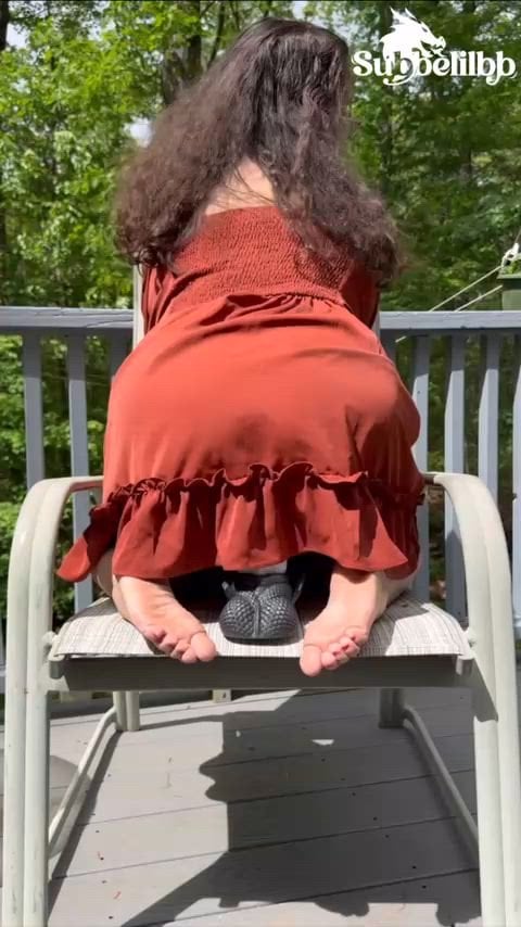 What Im hiding under my skirt is quite filling