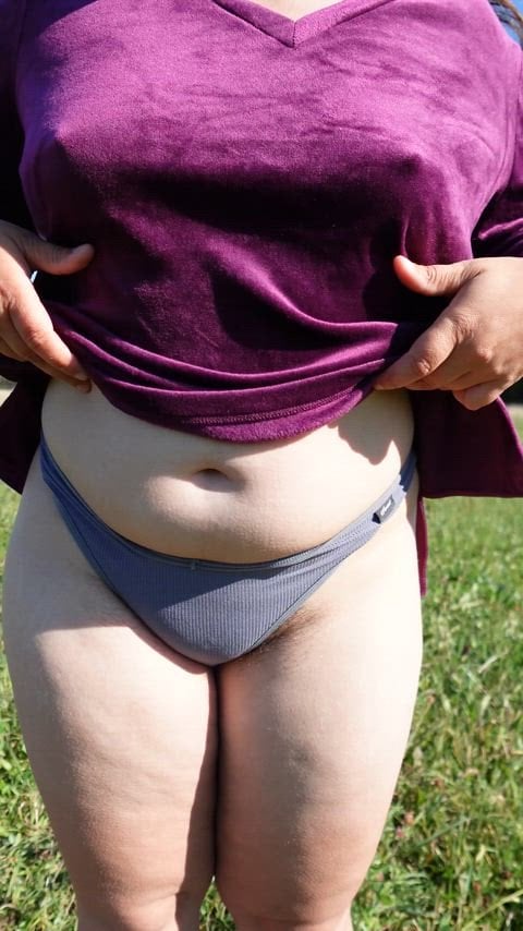 Canadian farmer with a thick natural body Thick White