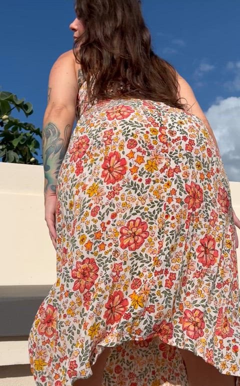 Sundress season I never wear panties Centaur Girls