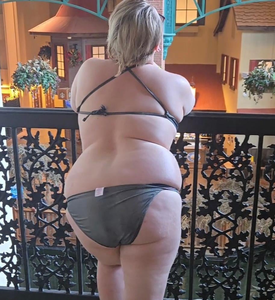 Thicker Busting out this bikini