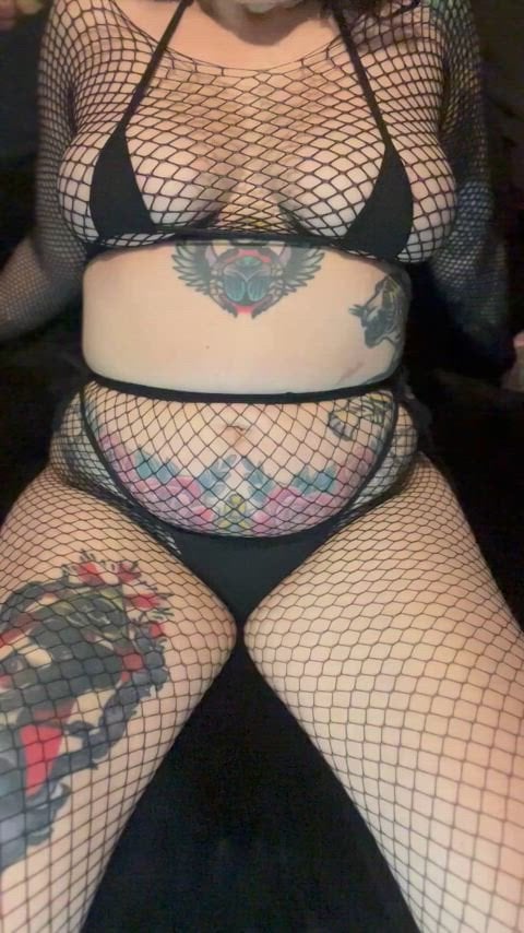 Thicker Testing the strength of this fishnet outfit