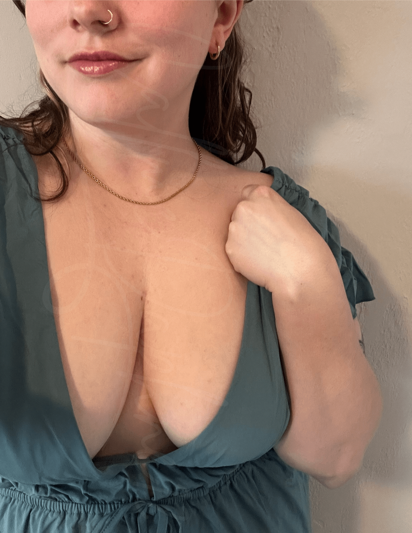 Hey my eyes are up here Just kidding my boobs