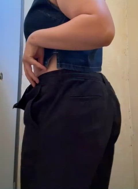 I love showing off my ass at work Thick