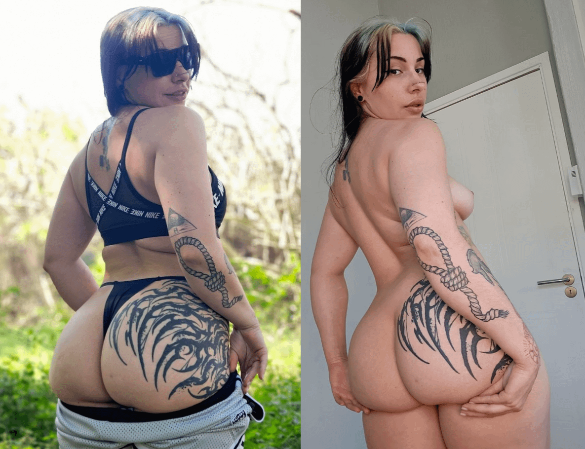 Outside vs Inside Thick White Girls