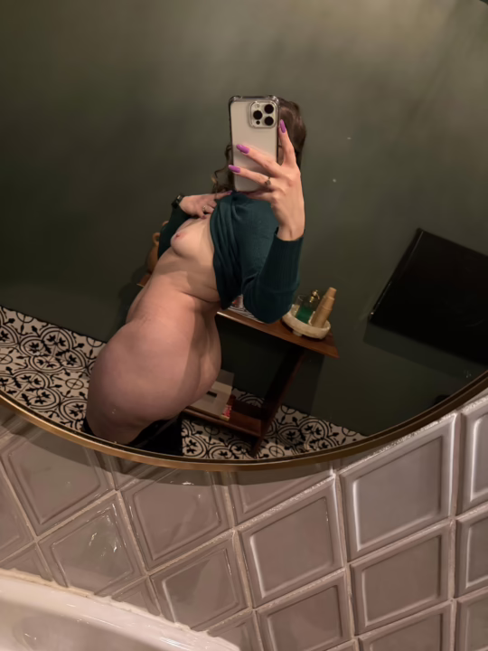 holiday party bathroom pics :P